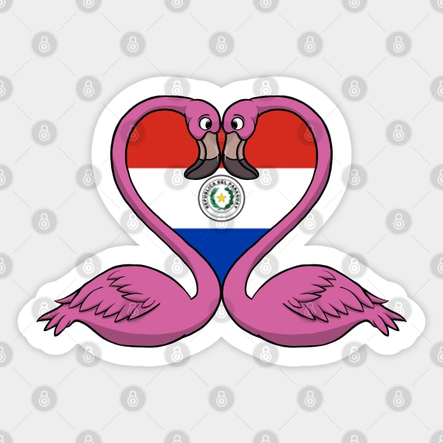 Flamingo Paraguay Sticker by RampArt